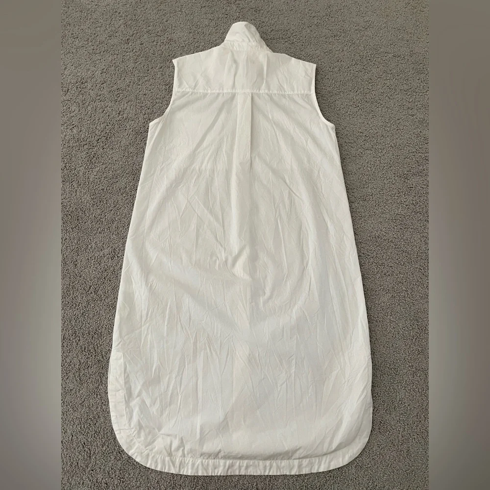 Banana Republic Classic White Collared Midi dress - Picture 2 of 6
